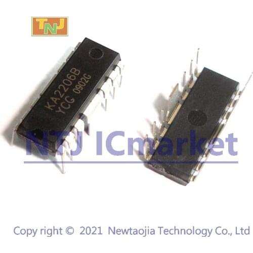 20 PCS KA2206B DIP-14 KA2206 2-CHANNEL POWER AMPLIFIER IC CHIP