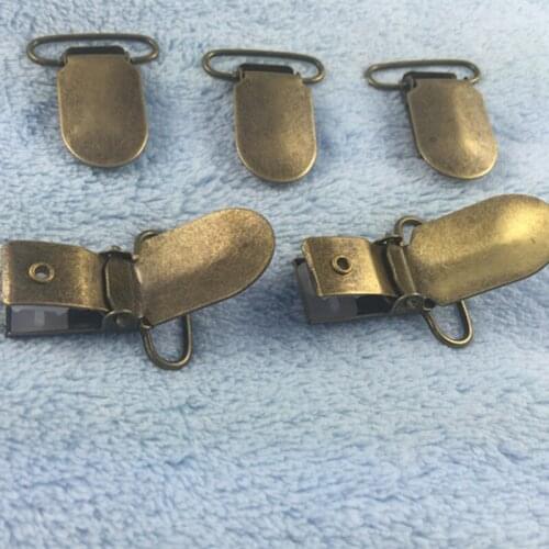 30pcs 20mm Metal Suspender Clip wholesale Suspender Pacifier Clips Suppliers & Manufacturers Suspender Ribbon Craft Holder