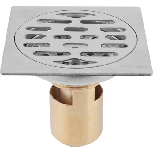 Floor Drain 304 Stainless Steel Bathroom Floor Drain Sewer Deodorant Sealing Ring Waste Drainer Grate For Floor Kitchen Balcony