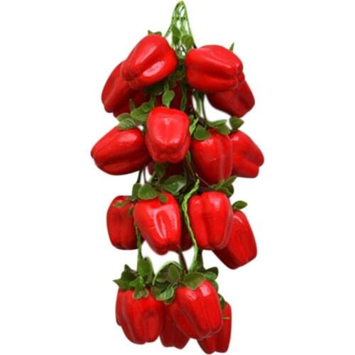 4Pcs/Set Lifelike Artificial Vegetable Realistic Fake Pepper Home Decor Photography Props DIY Decor Accessories Party Supplies