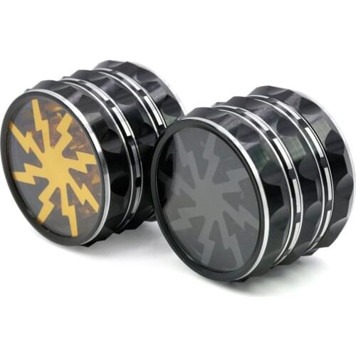 4 Layer Aluminum Alloy 63MM Lightning Sharp Herb Grinder Smoke Pipe Tobacco Hookah Shisha Smoking Maze Game wholesale 2020