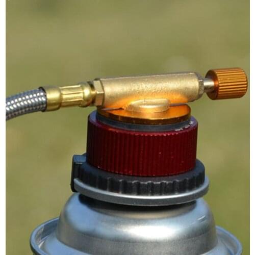 LPG Flat Cylinder tank Coupler Bottle Adapter Outdoor Stove Burner Adapter Camping Refill Stove Gas Propane U9J2