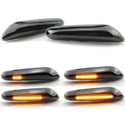 Dynamic LED Fender Light Side Marker For BMW E60 E61 E90 E91 E81 E84 E88 E92 E93 E82 E46 1 3 5 series x1 2004 2010 flasher