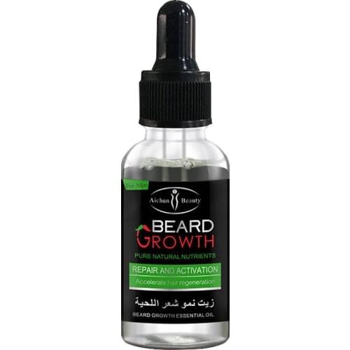 Men Beard Growth Oil Kit Soften Hair Growth Nourishing Enhancer Beard Wax Balm Moustache Oil Leave-In Conditioner Beard Care