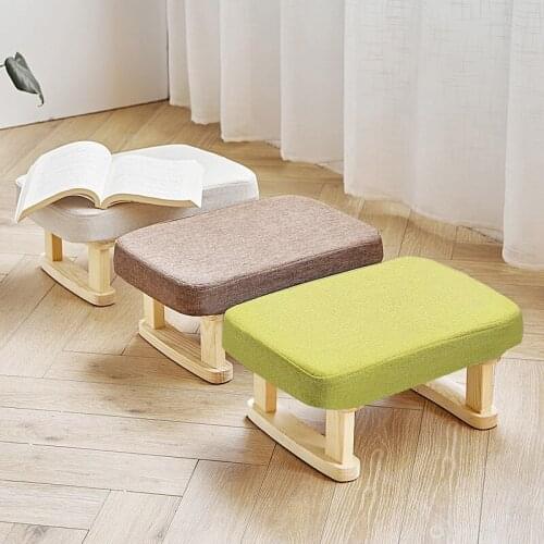 Zq Home Creative Adult Sofa Futon Stool Fashion Low Stool Bay Window Fabric Living Room Shoes Changing