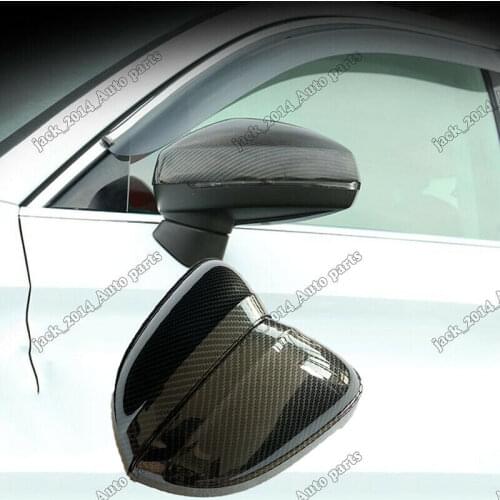 Carbon Fiber Mirror Cover 2pcs For Audi A3 S3 RS3 Without Assist Light 2014 2015 2016