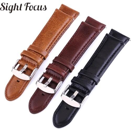 Leather watch strap fit suunto 9 baro 24mm quick release strap Spartan speed photoelectric watch band Traverse Alpha watchband