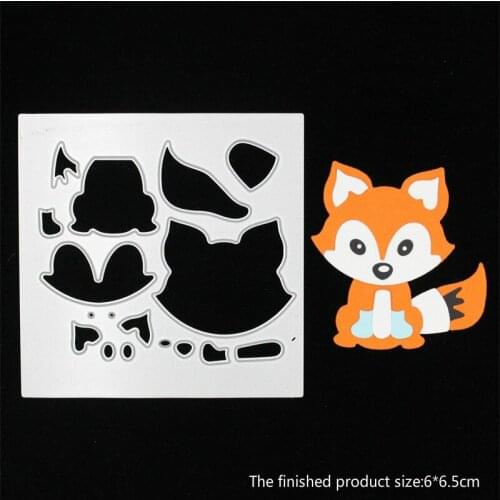 Lovely Fox Metal Cutting Dies Stencils for DIY Scrapbooking/photo album Decorative Embossing DIY Paper Cards