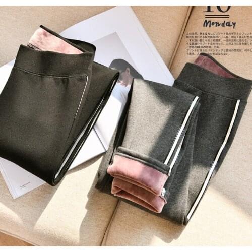 Fashion Women Clothing Joggers Women Pants Exercise Winter Cashmere Thick Warm Sweatpants