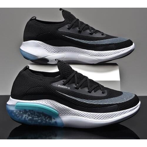 Mens Sports Tennis Sneakers Air Cushion Mesh Tennis Sports Shoes Outdoor Running Shoes Non-slip Wear-resistant Casual Shoes