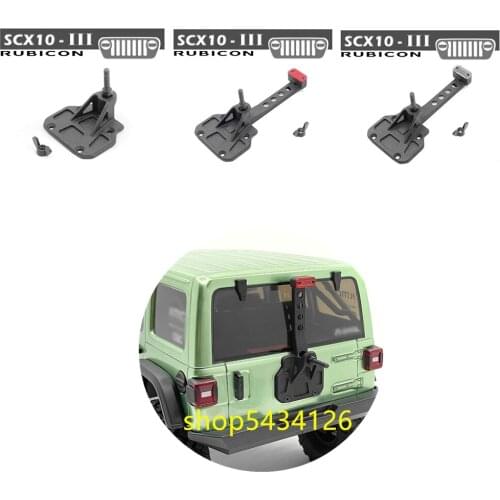 Nylon Spare Tire Rack Tray Base Brake Light For 1/10 AXIAL SCX10 III JEEP-Wrangler RC Car Shell Upgrade Part