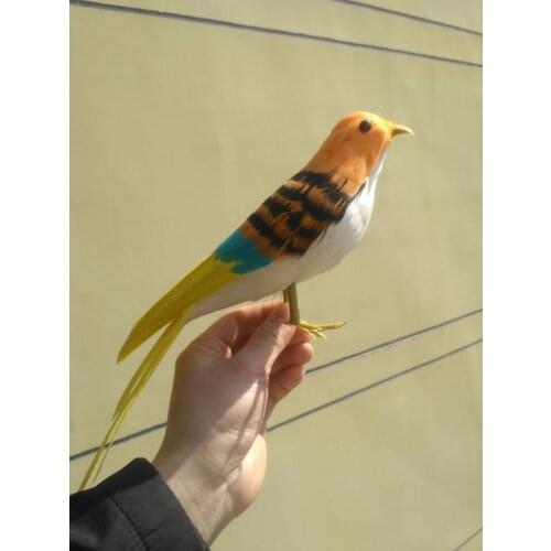 New simulation orange bird model polyethylene & furs cute bird gift about 30cm 1459