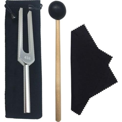 2021 New 432 Hz Tuning Fork with Bag Mallet Cloth for Ultimate Healing and Relaxation