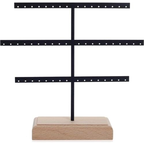 Fashion 52 Hook Earring Jewelry Organizer Earring Organizer Hanging Holder Necklace Display Stand Box Holder Rack Jewelry Hanger