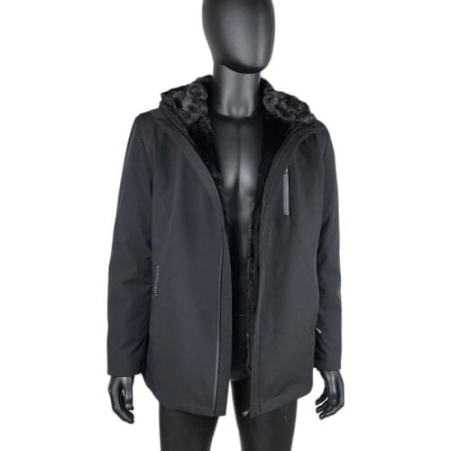 Men Real Mink Fur Parka Coat Winter Fashion Casual Warm Hooded Coats Waterproof Outwear High Quality