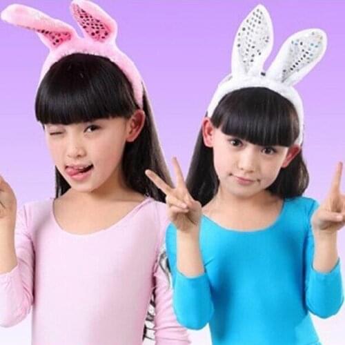 Korean LED Glowing Long Rabit Ears Soft Plush Headband Cute Woman Bunny Girls Headbands Fantastic Hair Accessories Festival Gift
