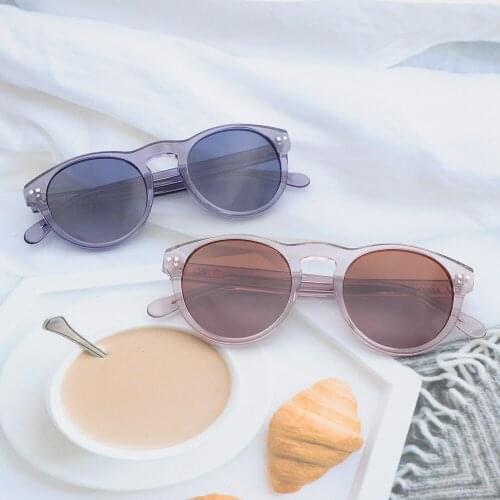 Classic Round Sunglasses Men Brand Designer Eyewear Male Vintage Sun Glasses For Women Oculos De Sol Gafas Solid Eyeglasses