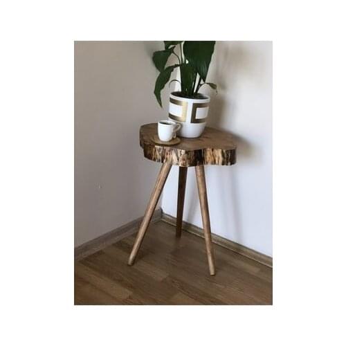 Modern lux Natural Wood Log Zigon Coffee table coffe table