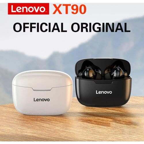 Original New Lenovo XT90 TWS True Wireless Bluetooth 5.0 Earphones Touch Control Mini Earbuds Sport IPX5 300mAh Charging Box