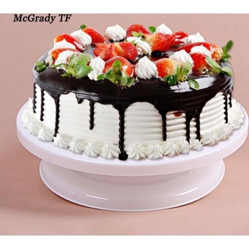 DIY Cake Turntable Baking Silicone Mold Cake Plate Rotating Round Cake Decorating Tools Rotary Table Pastry Supplies Cake Stand