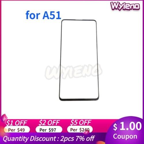 Wyieno 50Pcs/Lot A515F Outer Glass Panel For Samsung A51 Glass Lens Screen ( Not Touch Screen Sensor ) Tracking