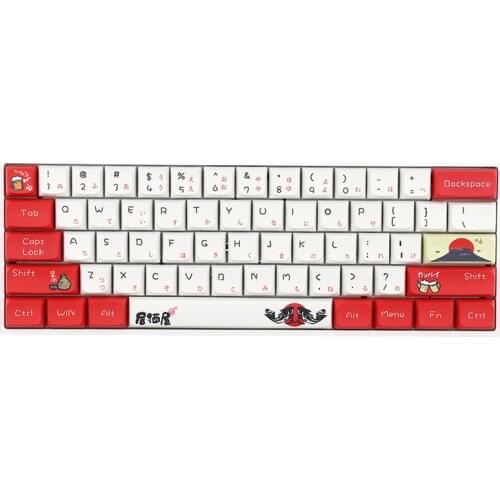 Izakaya Keycaps Japanese PBT Mechanical Keyboard Keycap OEM/XDA Profile Dye-Sublimation 108 Key Compatible MX Switches