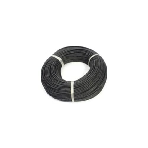 1 Meter 24AWG Silicone Wire/ Silica Gel Wire/ Silicone Cable (40/0.08, OD: 1.4)-Black Color