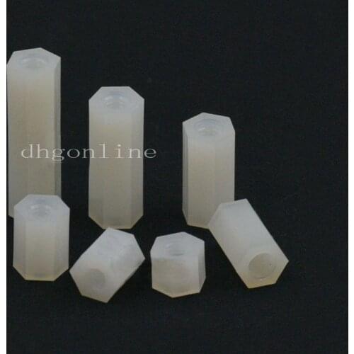 20 Pcs M2 M3 M4 Round Pan Phillips Head Screw Bolt With Nuts Fastener Plastic Nylon DIY Fasteners White