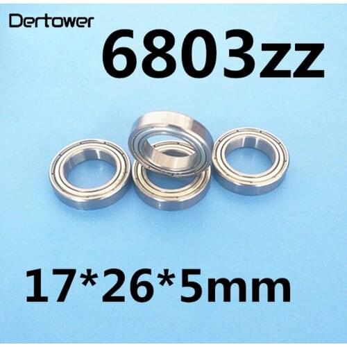 4pcs 6803zz 61803ZZ Ball Bearing 17*26*5 17x26x5MM 6803Z 61803-2Z Radial Shaft Ball Bearing