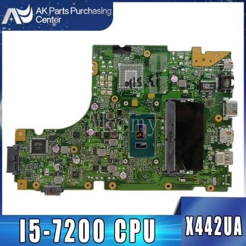 Akemy X442UA Motherboard For Asus X442 X442U X442UA X442UR X442UQ X442UQK X442UQR Laotop Mainboard with I5-7200 CPU