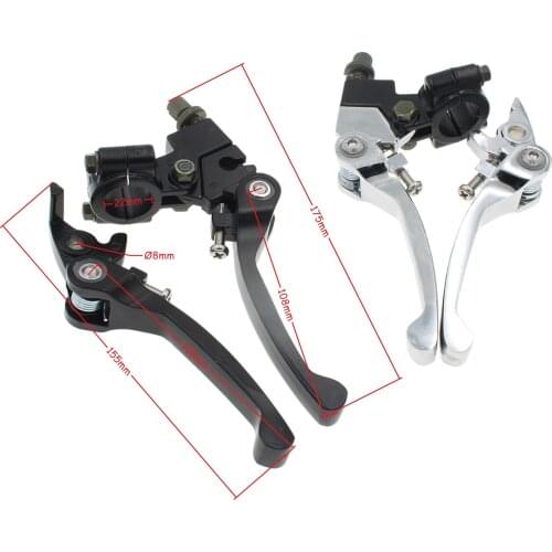 1Pair 7/8" Aluminum Folding Clutch Brake Lever Fit For CRF IRBIS Apollo KAYO BSE Dirt Bike