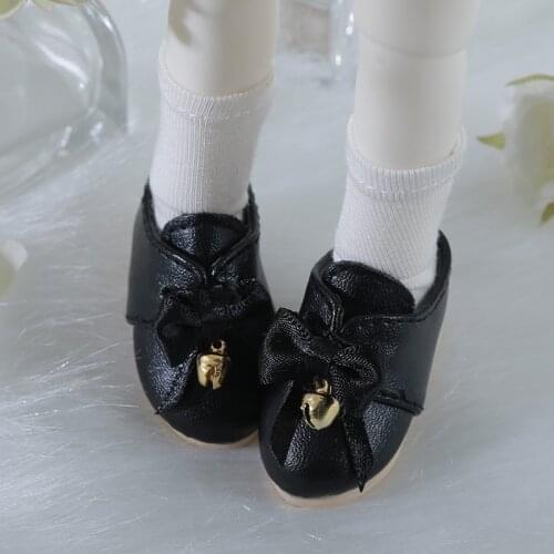 Free Shipping 1/6 Doll BJD Shoes 4.7cm Fashion Mini Toy Lace bow Shoes for LCC Napi YOSD Size Doll Accessories