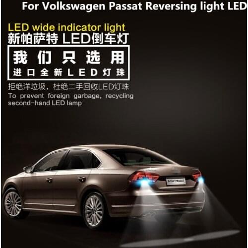 For Passat 2011-2018 Reversing light LED T15 9W 5300K Retracting auxiliary light Passat headlight modification 2pcs