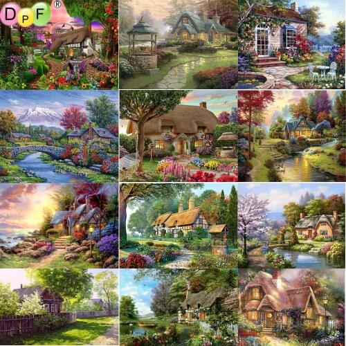 DPF diamond embroidery lodge diamond painting cross stitch crafts diamond mosaic kit square/round rhinestone home decor
