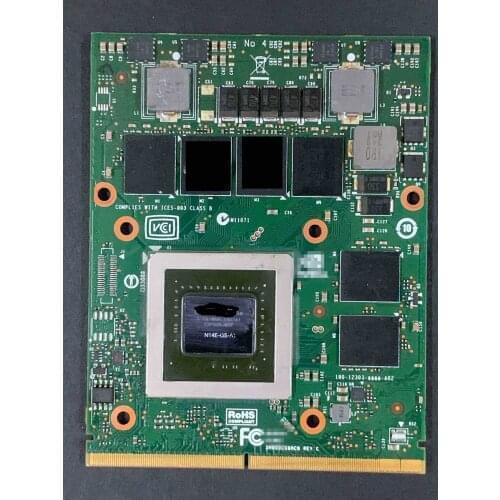 GTX 880M 780M 770M GTX 870M GDDR5 N15E-GX-A2 Graphics Video VGA Card For IMAC 2011 A1312 DELL Alienware m17X R4 R5 M18X R2
