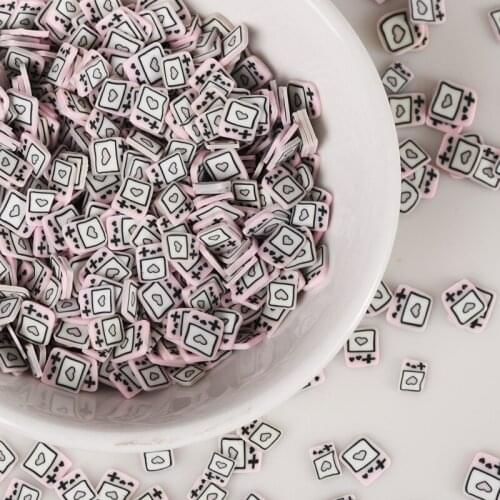 20g/Lot Game Machine Slices Polymer Hot Clay Sprinkle Scrapbooking Nail Art Decoration DIY Crystal Slime Filling Accessories 5mm