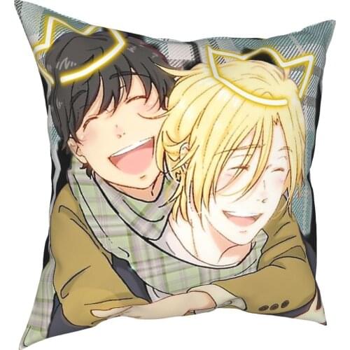 Banana Fish Ash Eiji Pillowcase Printing Polyester Cushion Cover Decorative Throw Pillow Case Cover Home Dropshipping 40*40cm