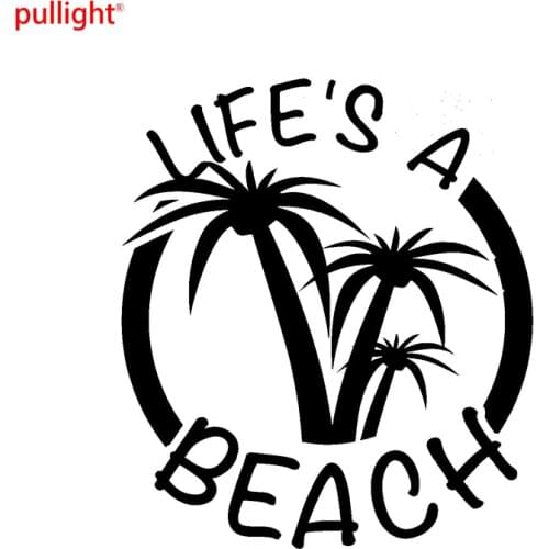 Cool Graphics Lifes A Beach Funny Adventure Car Vinyl Decal Sticker Caravan Motorbike Laptop