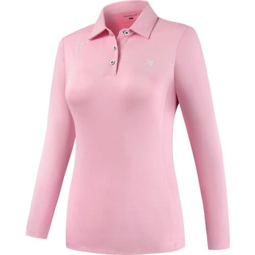 ITYA Store New golf clothes womens long-sleeved T-shirt slim slimming shirt womens sports breathable quick-drying