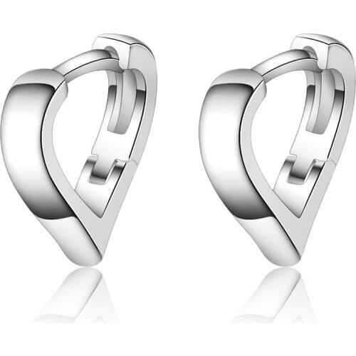 Sweet Romantic Thick Heart Earrings Korean Fashion New Womens Jewelry Charm Womens Wedding Womens Party Accessories