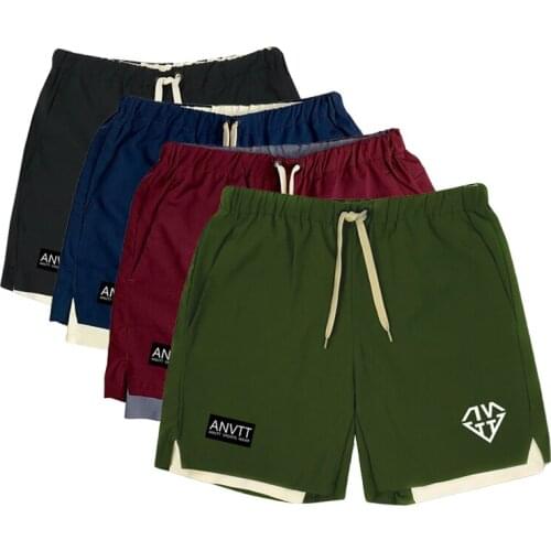 Short Homme Summer Mens Casual Workout Shorts 2 in 1 Mesh Breathable Brand Jogging Fitness Sweatpants Bodybuilding Szorty