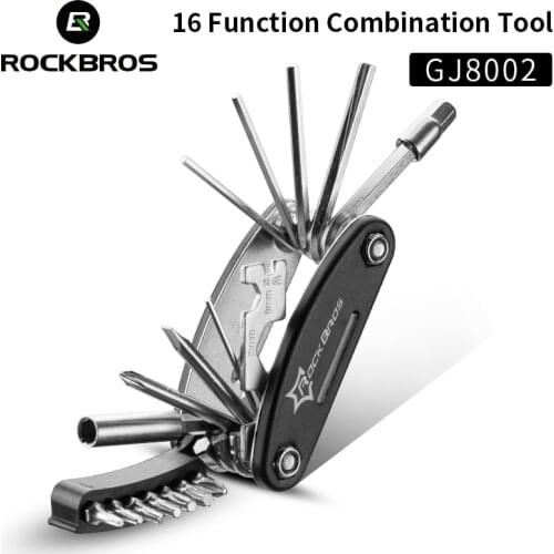 ROCKBROS 16 In 1 Bicycle Tools Sets Mountain Bike Bicycle Multi Repair Tool Kit Hex Spoke Wrench Mountain Cycle Screwdriver Tool