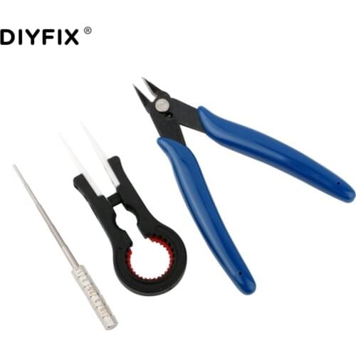 3 in 1 Vape DIY Tool Set Ceramic Tweezers Pliers Wire Coil Jig Winding for Electronic Cigarette RBA RDA Atomizer Tank Vaper