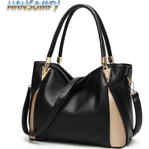 HANSOMFY 2019 new pu handbag womens shoulder bag large capacity girl bag Messenger bag womens large bag YY-23