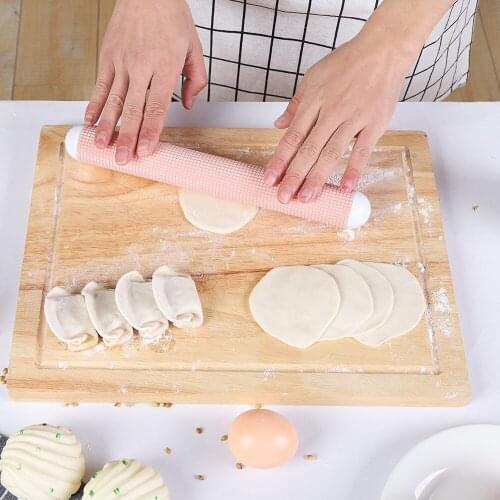 New Kitchen Tools Dumpling Skin Bread Rolling Pin Household Large-Sized Noodles Non-Stick Rolling Pin Roller Baking Accessories
