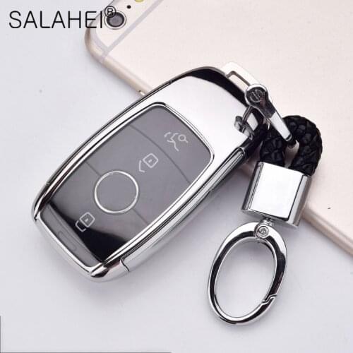 New TPU+PC Car Key Case Cover For Mercedes Benz 2017 E Class W213 2018 S Class Car Styling Protection Shell Keychain Accessories