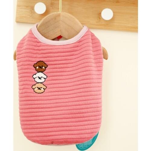 Pet Dog Clothes Cute Puppies Pattern Warm Pet Fleece Vest Coat Pullover Dog Shirt Jacket Sweatshirt Cat Sweater Pets Clothing