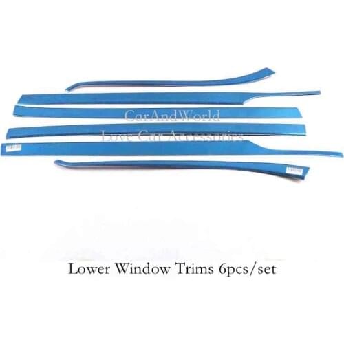 Stainless For Toyota Alphard Vellfire 2015-2020 Center Pillar Cover Car Window Trims Middle Column Frames Decorate Accessories