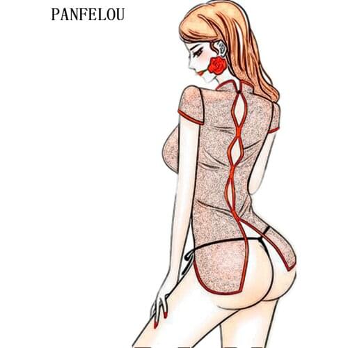 PANFELOU Chinese dress girl meal craft paper die cutting dies Scrapbooking/DIY Thanksgiving Day Easter Embossing mould cards