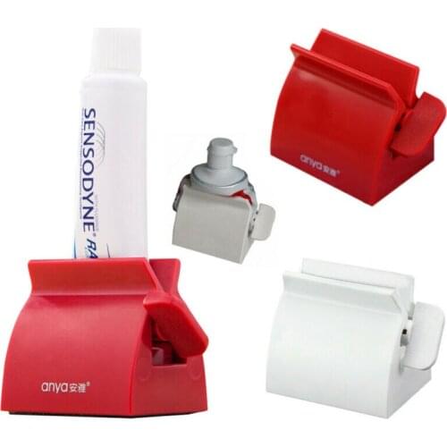 Rolling Tube Toothpaste Squeezer Toothpaste Easy Dispenser Rolling Holder Bathroom Sucker Supplies Seat Holder Stand